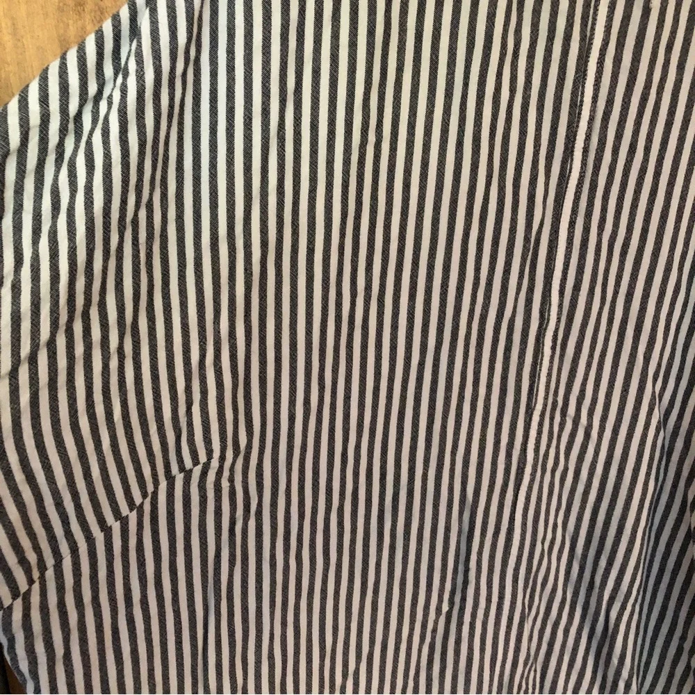 Urban Outfitters UO Oversized Grey Striped Button Down Lagenlook Nautical Shirt - Picture 9 of 13